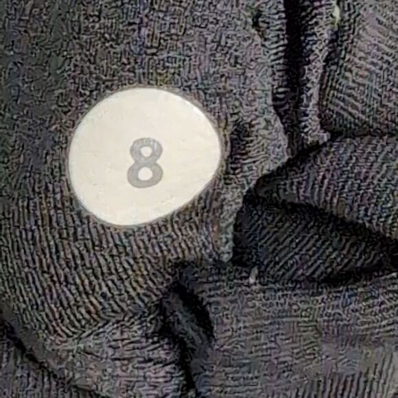 Lululemon Black Athletic Pant Mesh Panels Zipper Pockets Drawstring Waist Size 8 - Picture 8 of 9